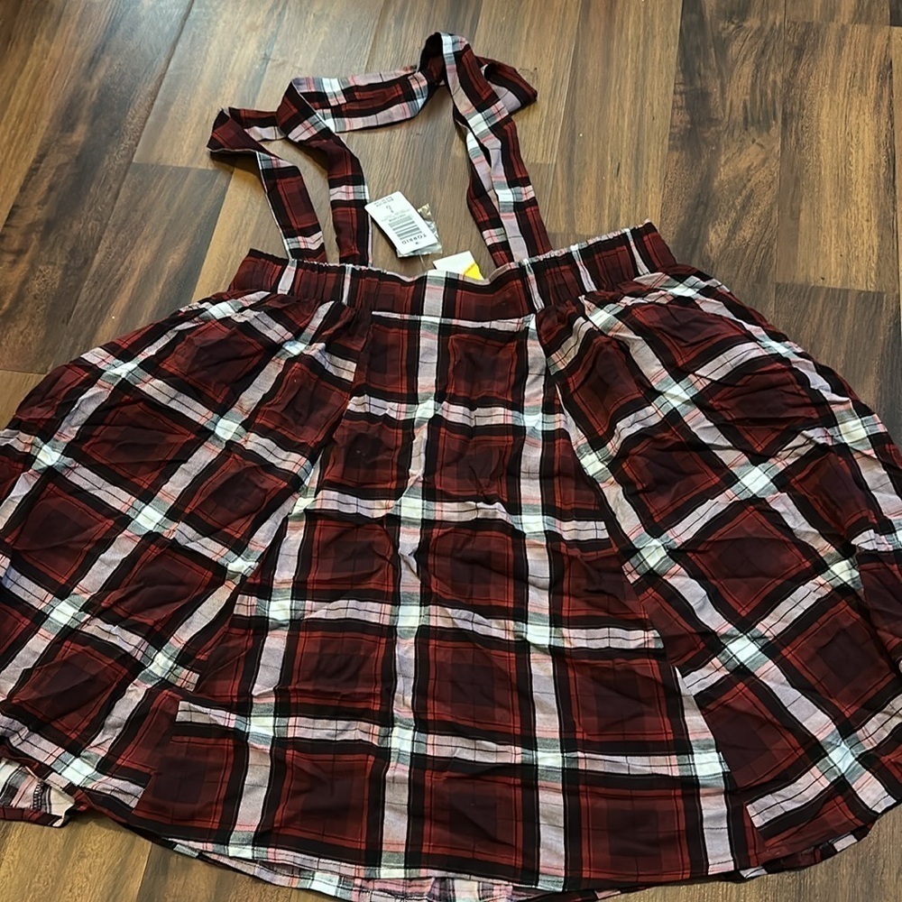 NWT Torrid Mini Skirtall- Suspender Skirt Challis Woven fabric Size 0X or 12 - Picture 6 of 10